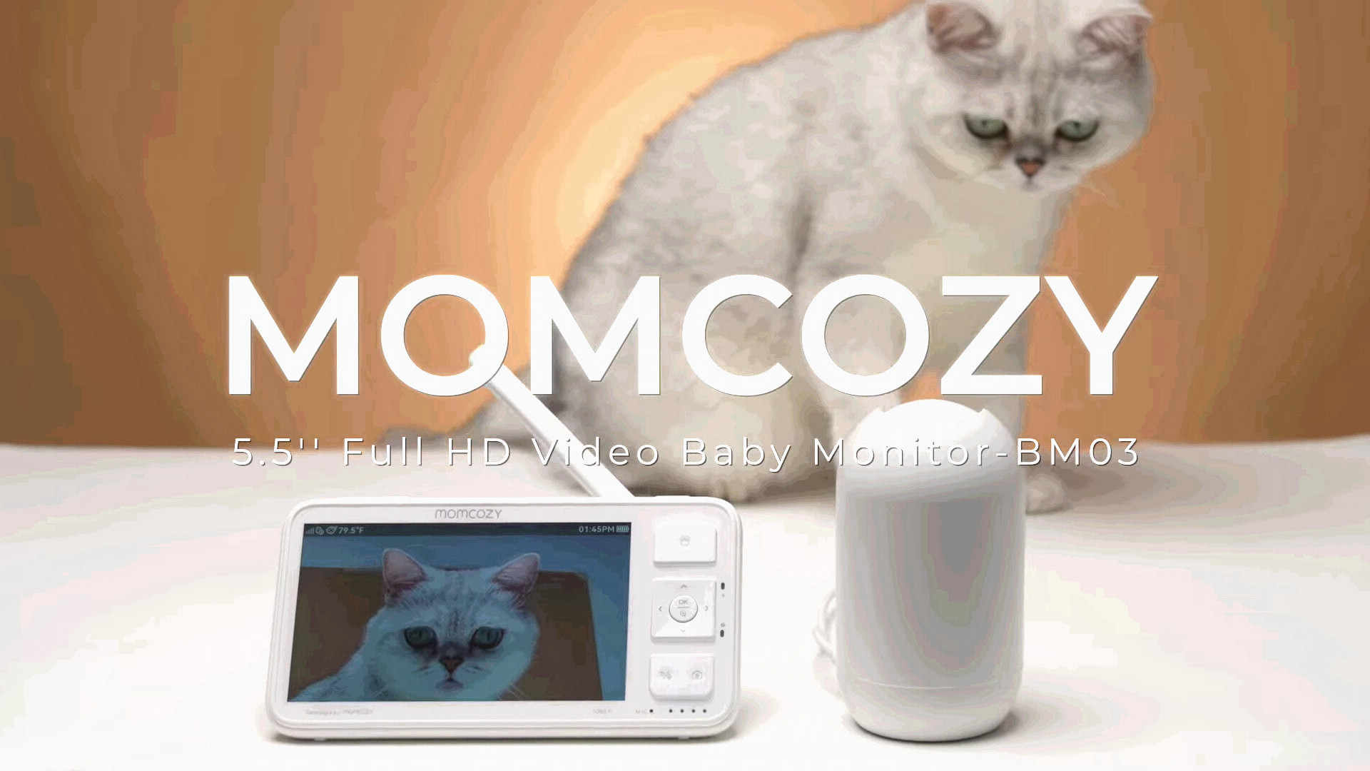 How to use Momcozy 5.5'' Full HD Video Baby Monitor BM03