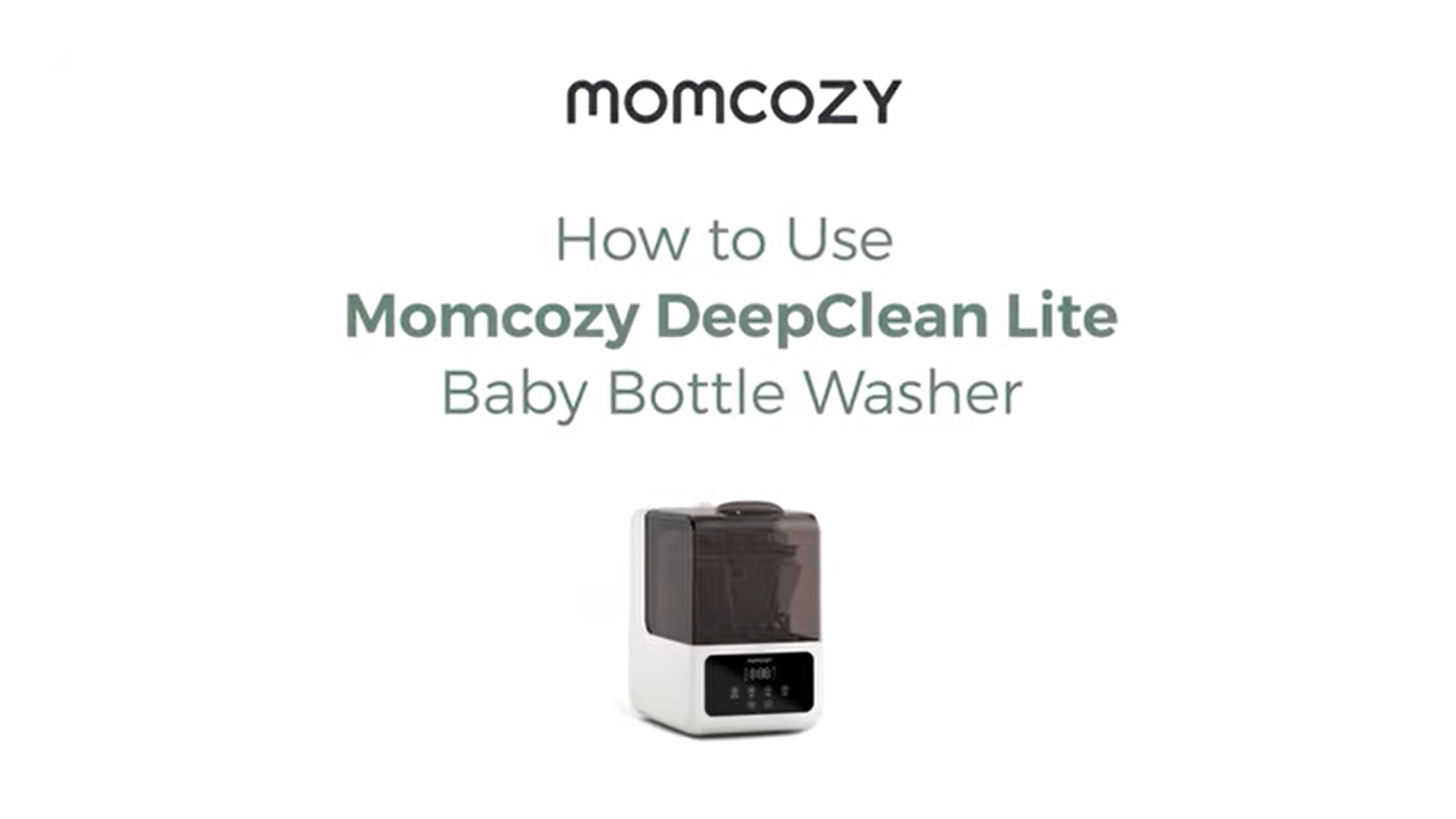 How to Use Momcozy DeepClean Lite Baby Bottle Washer | Setup & Cleaning Tutorial